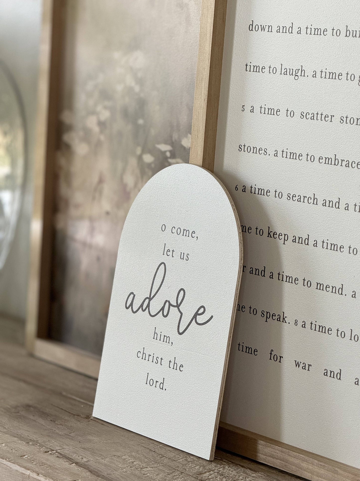 O Come Let Us Adore Him, Arch | Christmas Decor