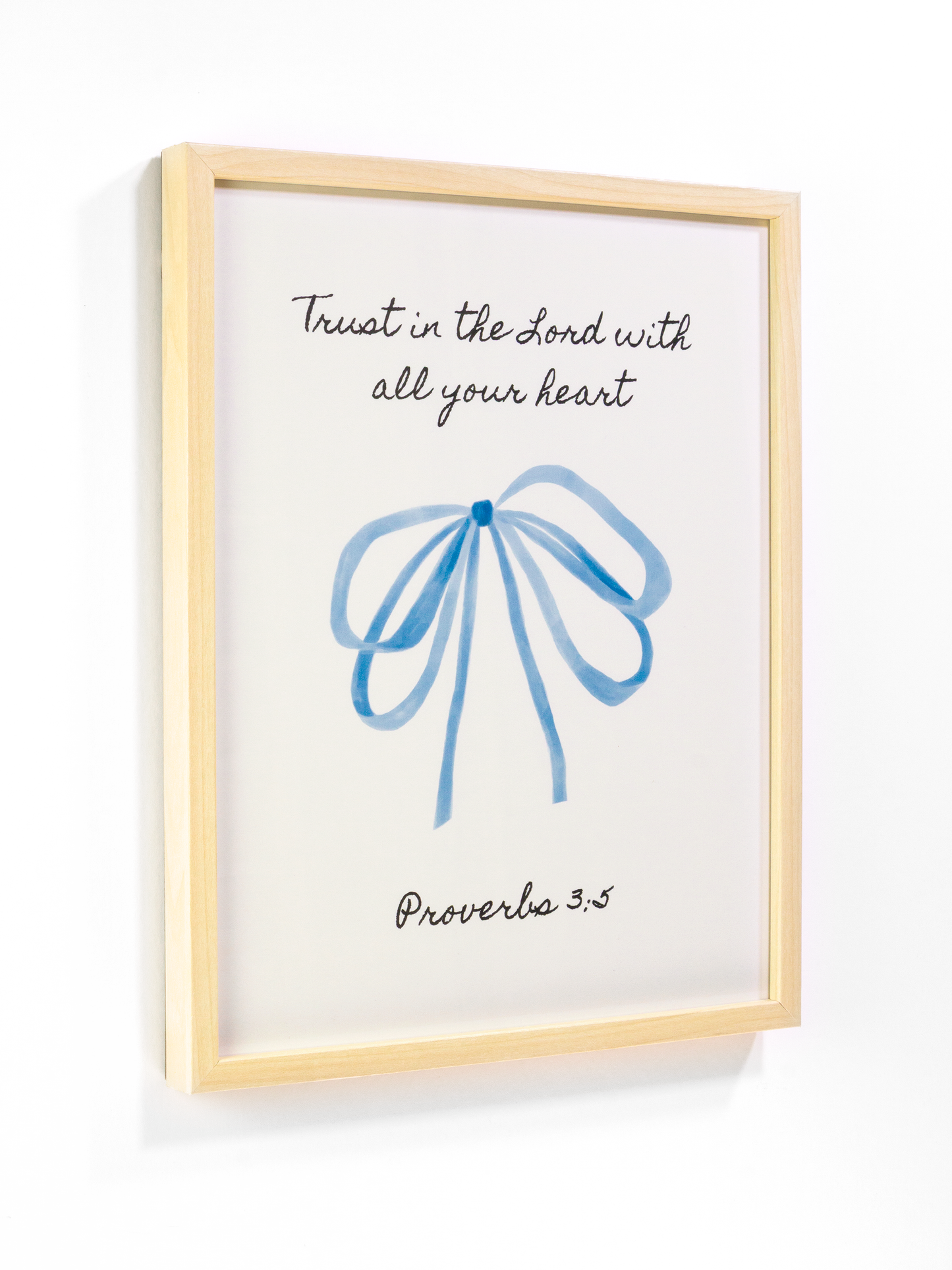 Faith Collection Wall Art Trust In The Lord With All Your He