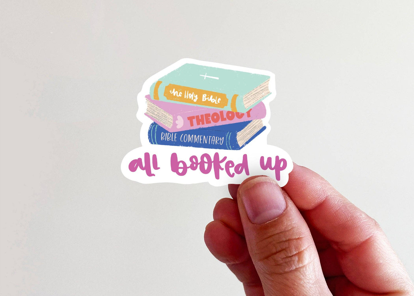 All Booked Up Vinyl Sticker