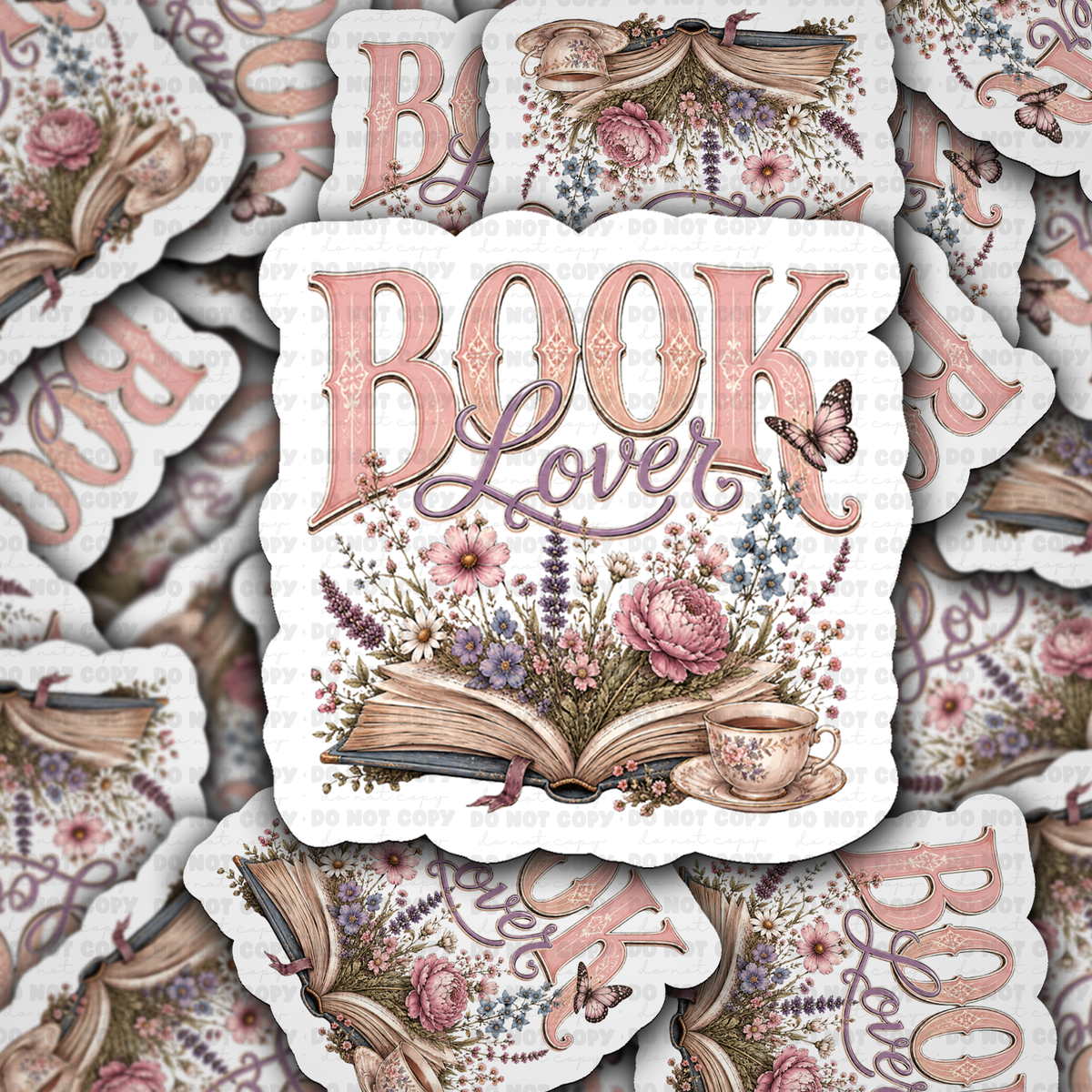 DS 3242 - Book Lover Die Cut sticker