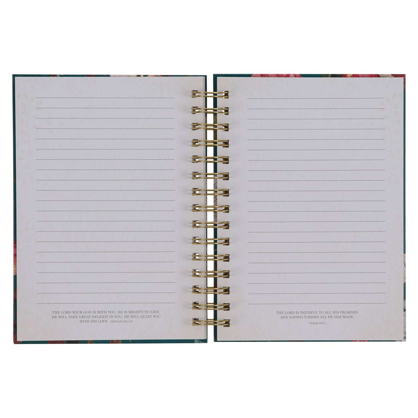 All Things are Possible Teal Wirebound Journal