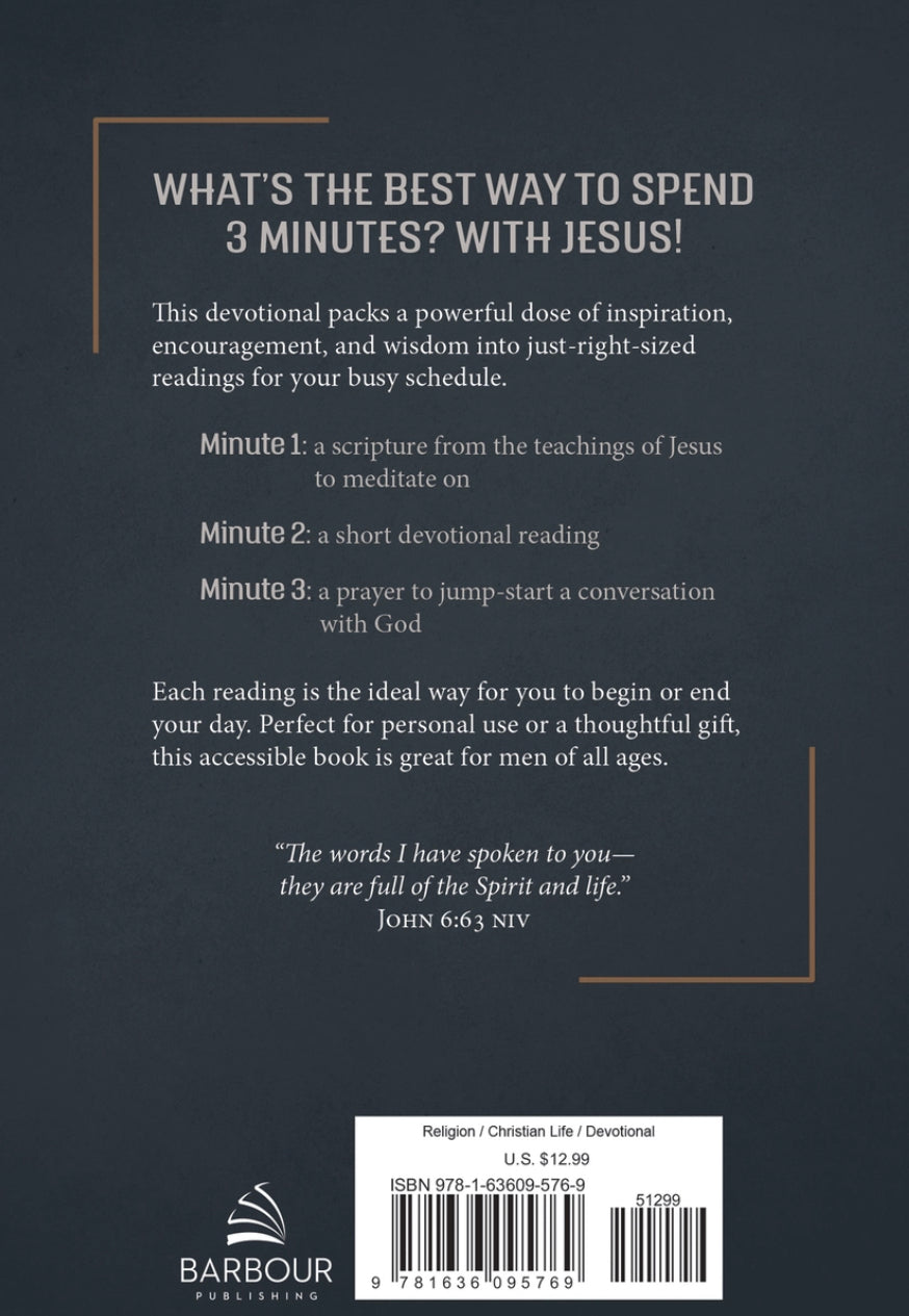 3 Minutes With Jesus / 180 Devotions for Men