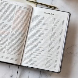 CSB Giant Print Reference Bible, Charcoal LeatherTouch