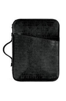 Croco Bible Cover Black XXL