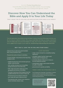NLT Life Application Study Bible, Third Edition, Personal Size (Black Bonded Leather)