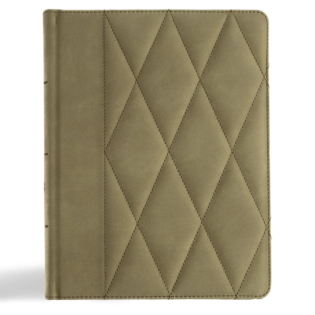 CSB Notetaking Bible, Large Print Edition, Sage Suedesoft LeatherTouch Over Board, Black Letter, Wide Margins, Journaling Space, Single-Column, Reading Plan, Easy-to-Read Bible Serif Type