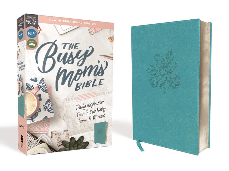 NIV, The Busy Mom's Bible, Red Letter Edition, Comfort Print: Daily Inspiration Even If You Only Have One Minute
