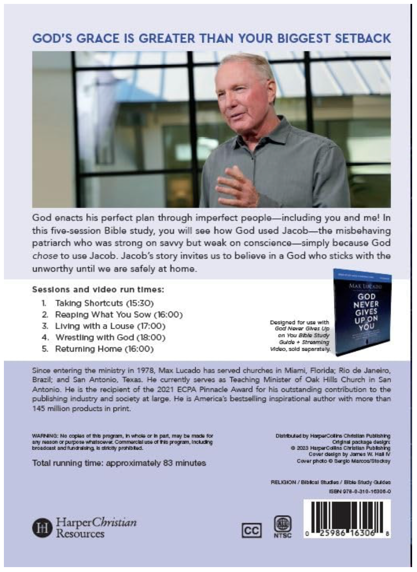 God Never Gives Up On You Video Study by Max Lucado