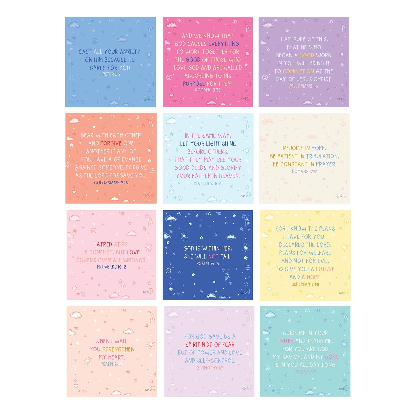 Verses For Daughters Card Set