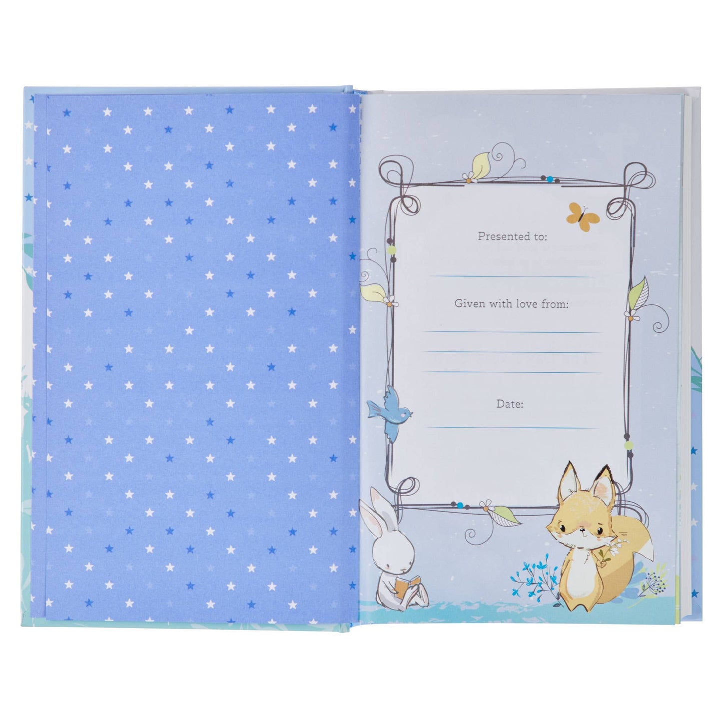 Bible NLT Infant Hardcover, Blue