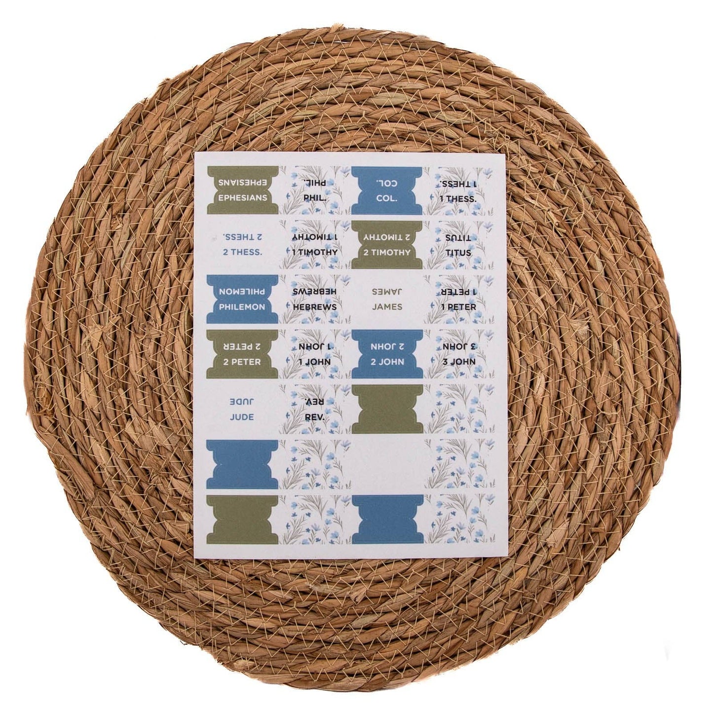 Bible Tabs - Wildflower Whisper Pattern