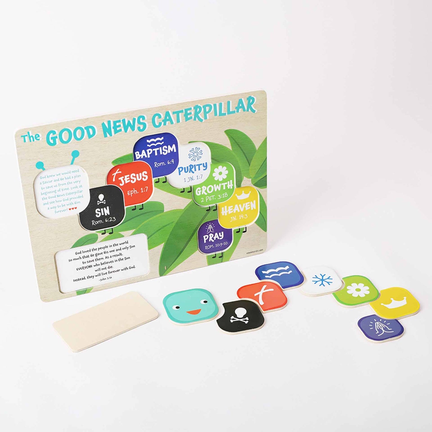 Wooden Puzzle - Chunky Pieces - Good News Caterpillar