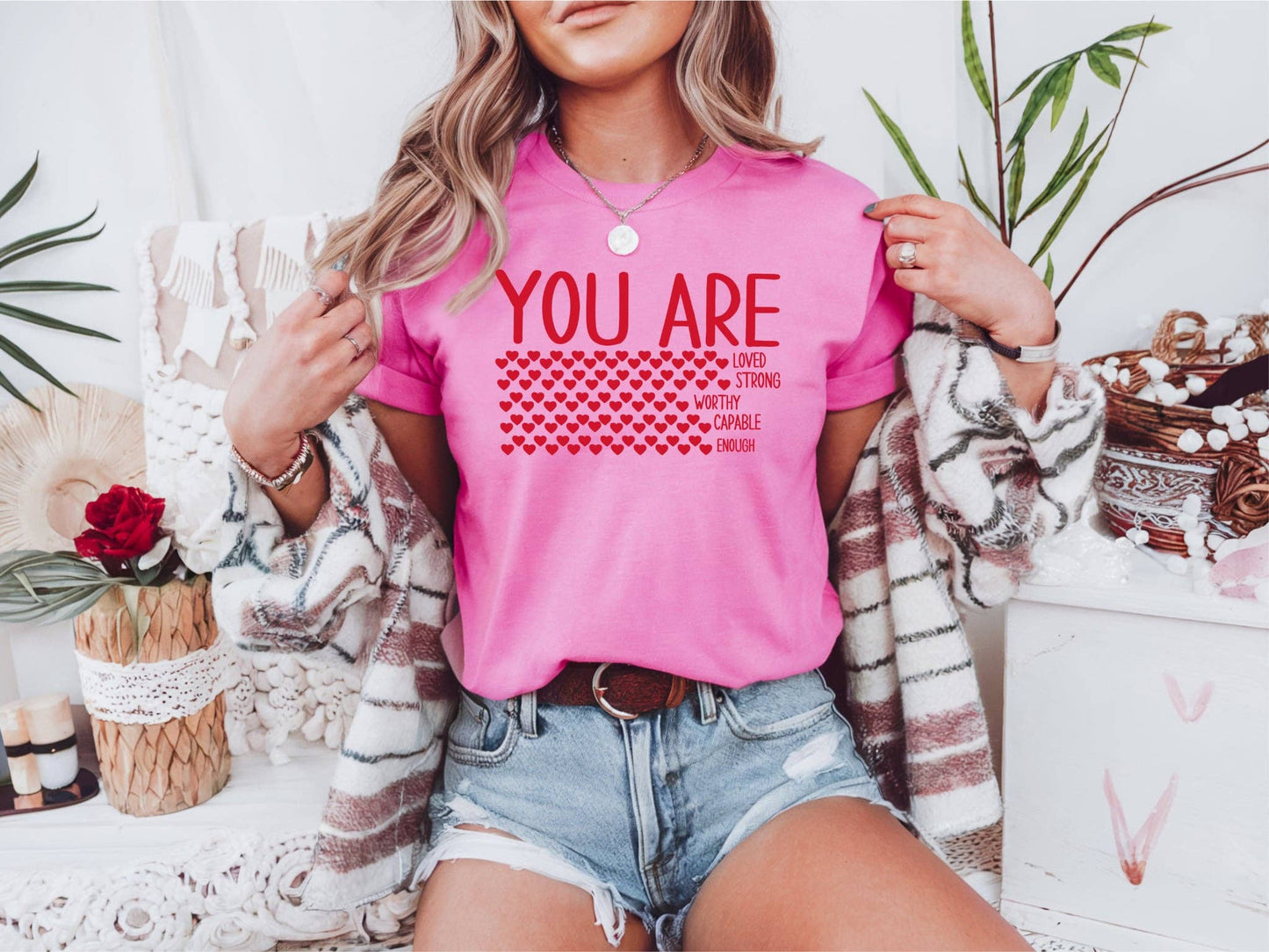 You are Hearts Pink Tee