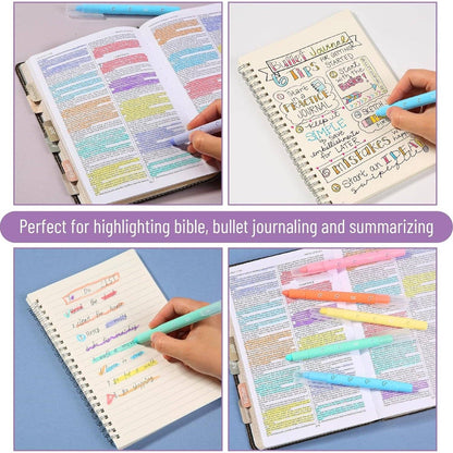 Bible Gel Highlighters 8 Pack No Bleed