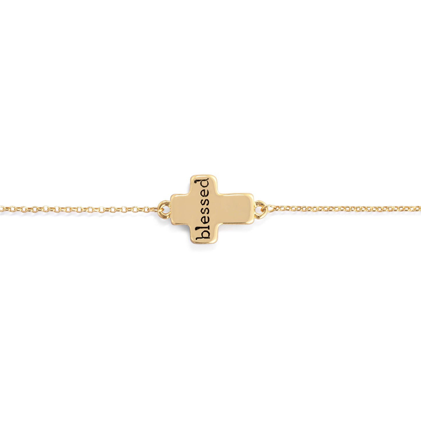 Blessed Artful Cross Bracelet - 6.25in
