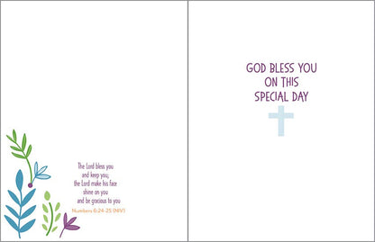 With Scripture Religious Greeting Card - 1st Communion