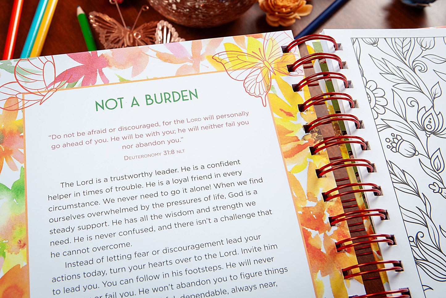 Words to Warm a Woman's Heart Devotional Coloring Book