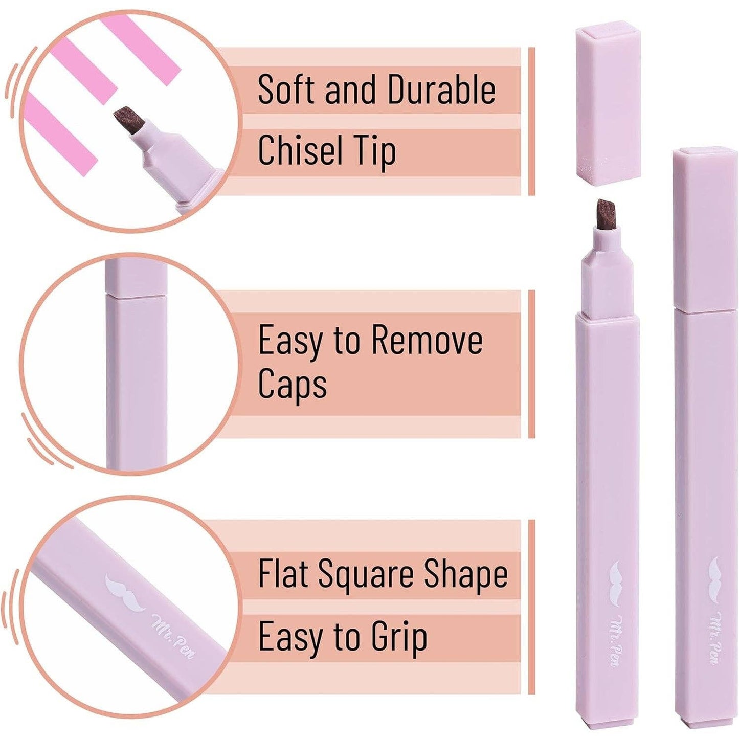 Bible Highlighters & Pens No Bleed 16 Pack Pastel