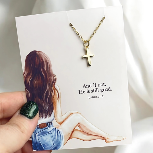 And If Not Cross Charm Necklace