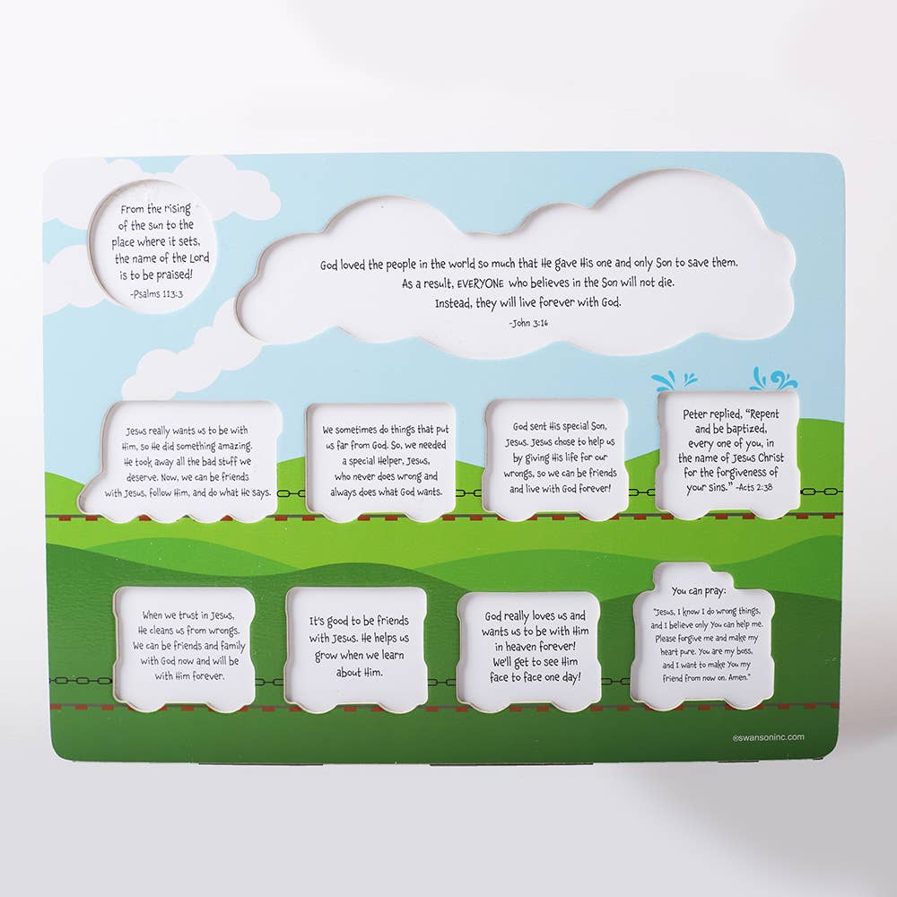 Wooden Puzzle  - Chunky Pieces - Plan of Salvation Train