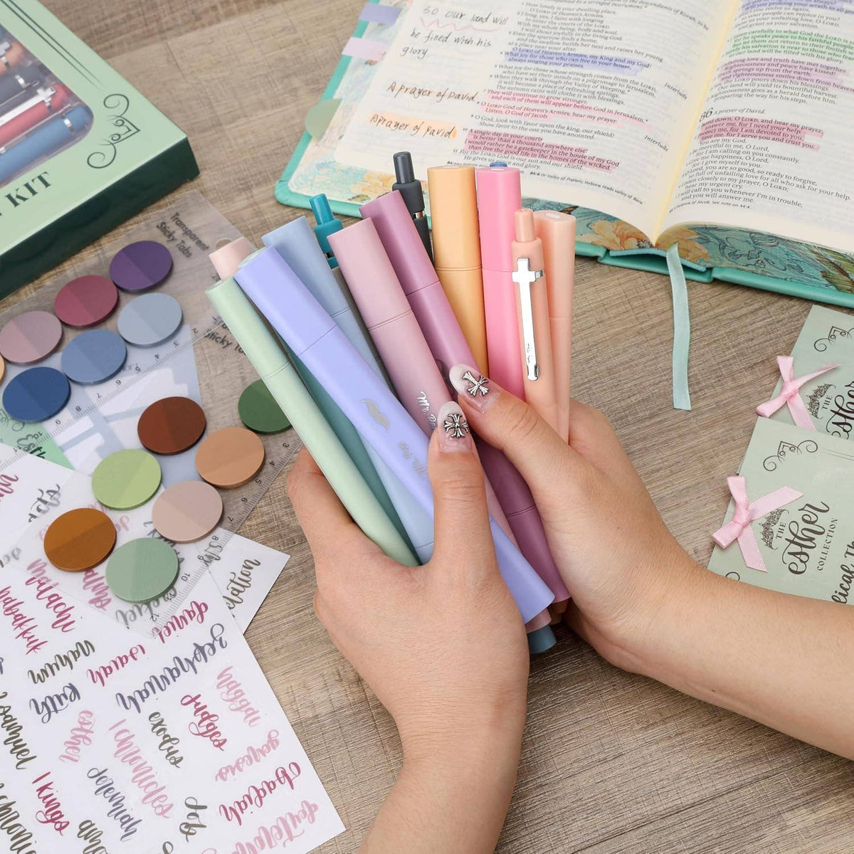 Esther Bible Journaling Kit With Bible Tracking Sticker