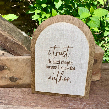 I Trust the Next Chapter | Companion Sign