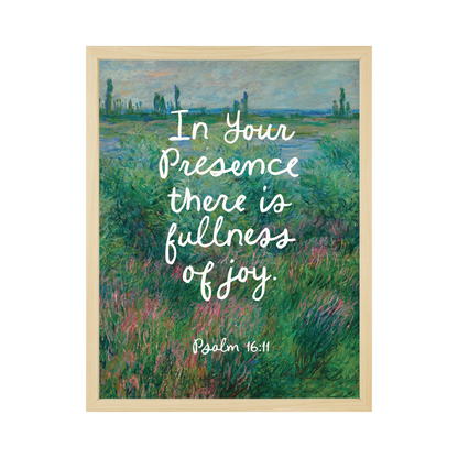 Faith Collection Wall Art In Your Presence 11x14