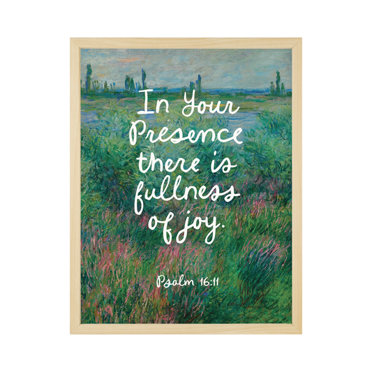 Faith Collection Wall Art In Your Presence 11x14