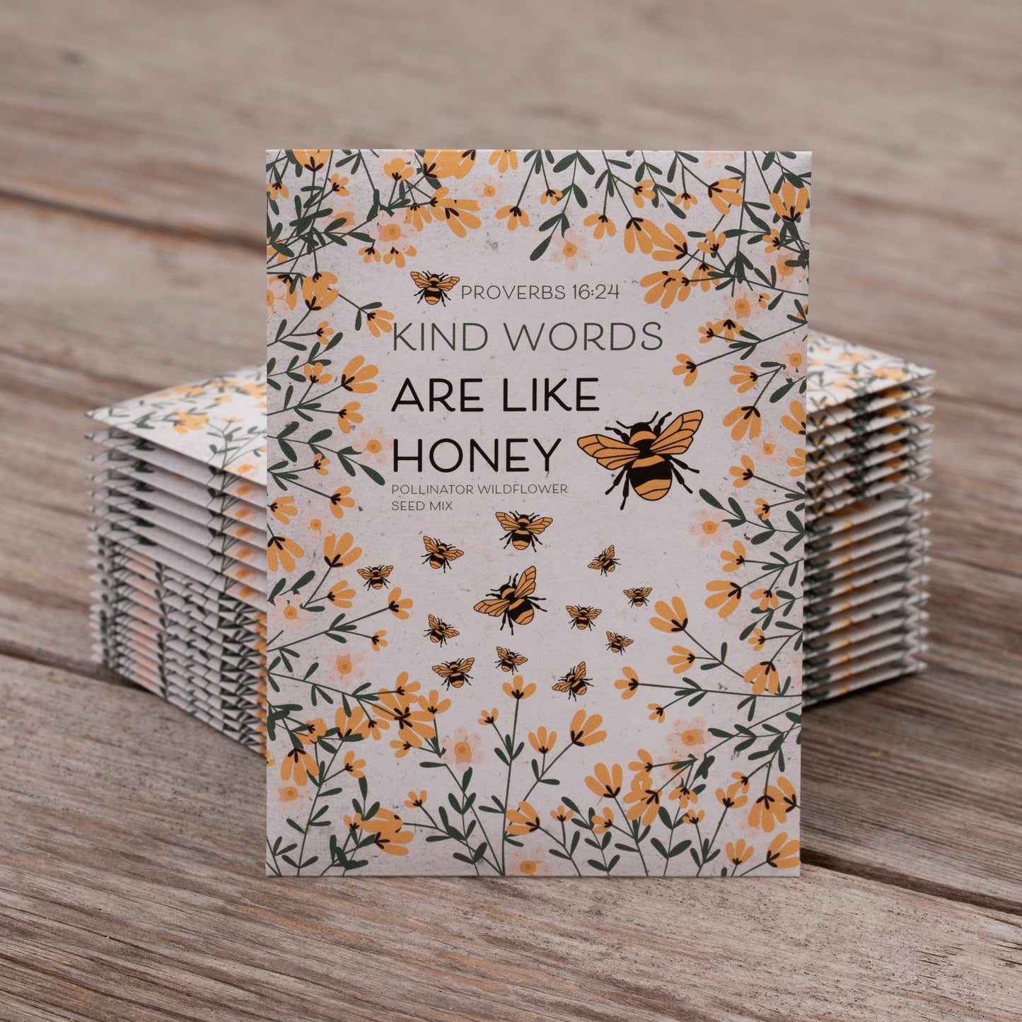 Kind Words Are Like Honey - Pollinator Wildflower Mix Seed Packets