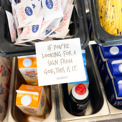 Sign from God Sticky Note Tracts