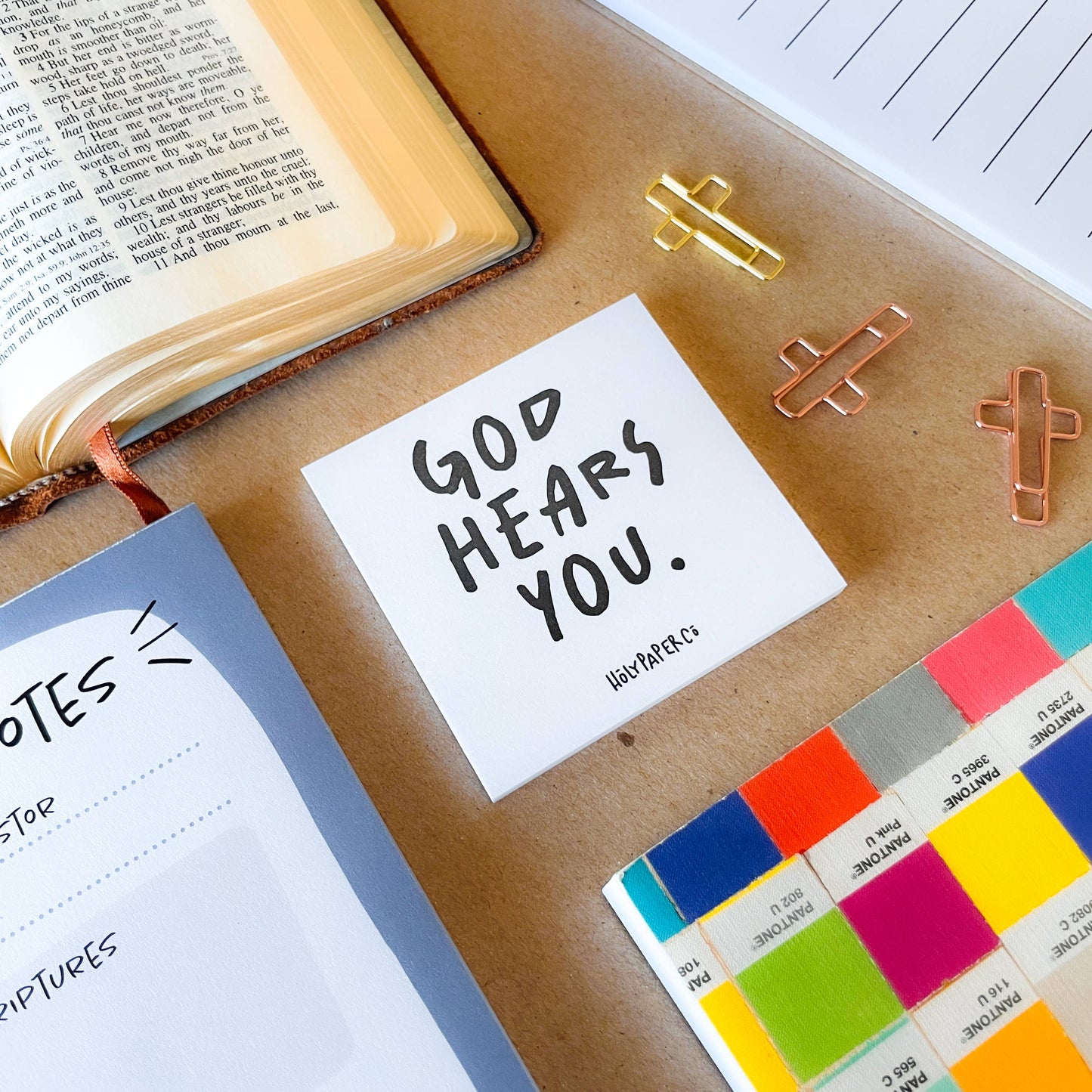 God Hears You Sticky Note Tracts