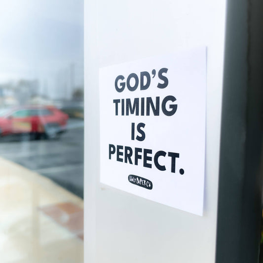 God's Timing is Perfect Sticky Note Tracts