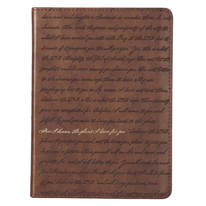 Journal Handy Brown I Know the Plans Jer. 29:11