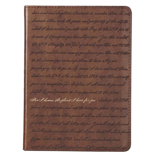Journal Handy Brown I Know the Plans Jer. 29:11