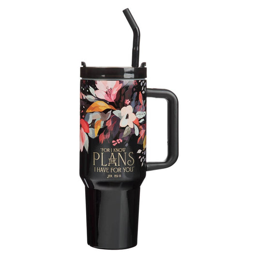 Tumbler w/straw Jer. 29:11