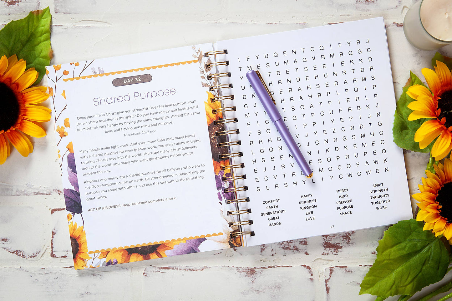 100 Days of Kindness (Word Search Devotional)