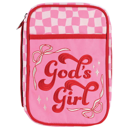 Kid Bible Cover Pink Bow Gods Girl