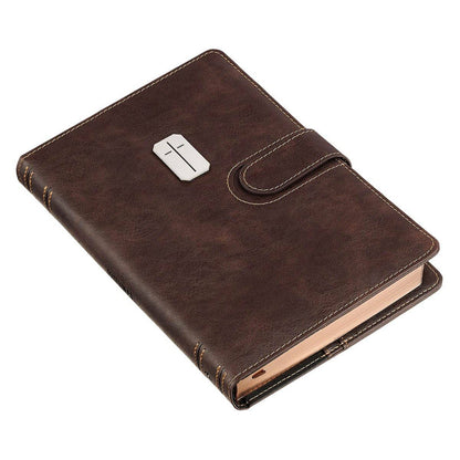 Journal Cover w/Lined Insert BrownCross/Man of God 1Tim 6:11