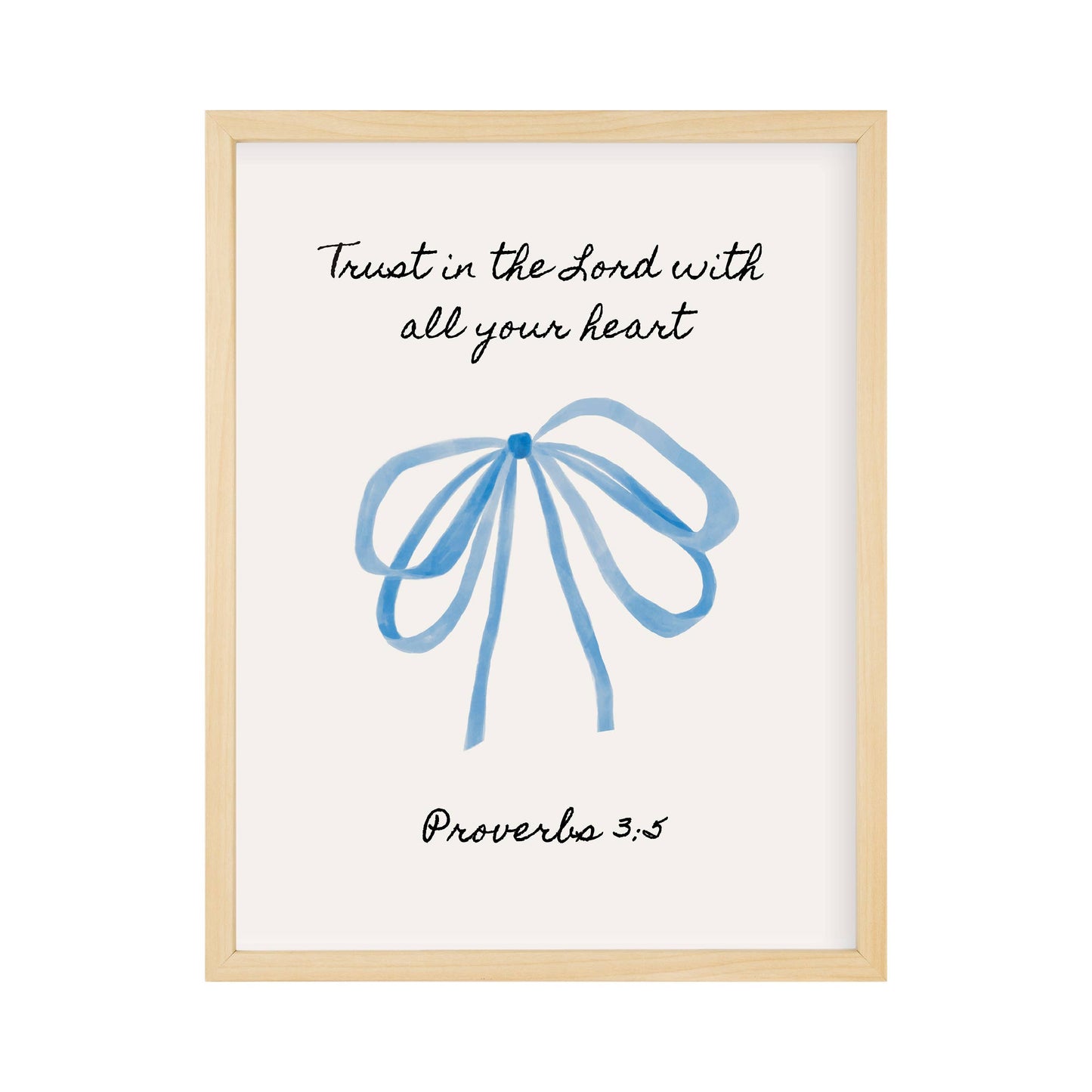 Faith Collection Wall Art Trust In The Lord With All Your He