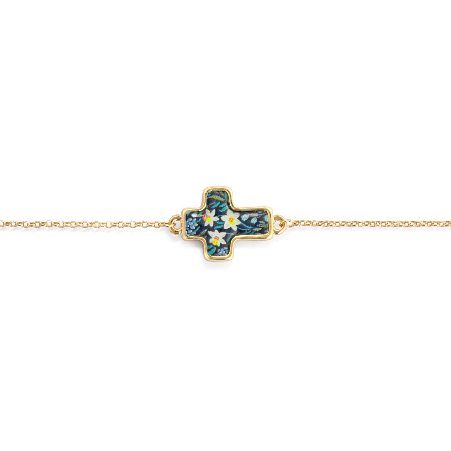 Blessed Artful Cross Bracelet - 6.25in