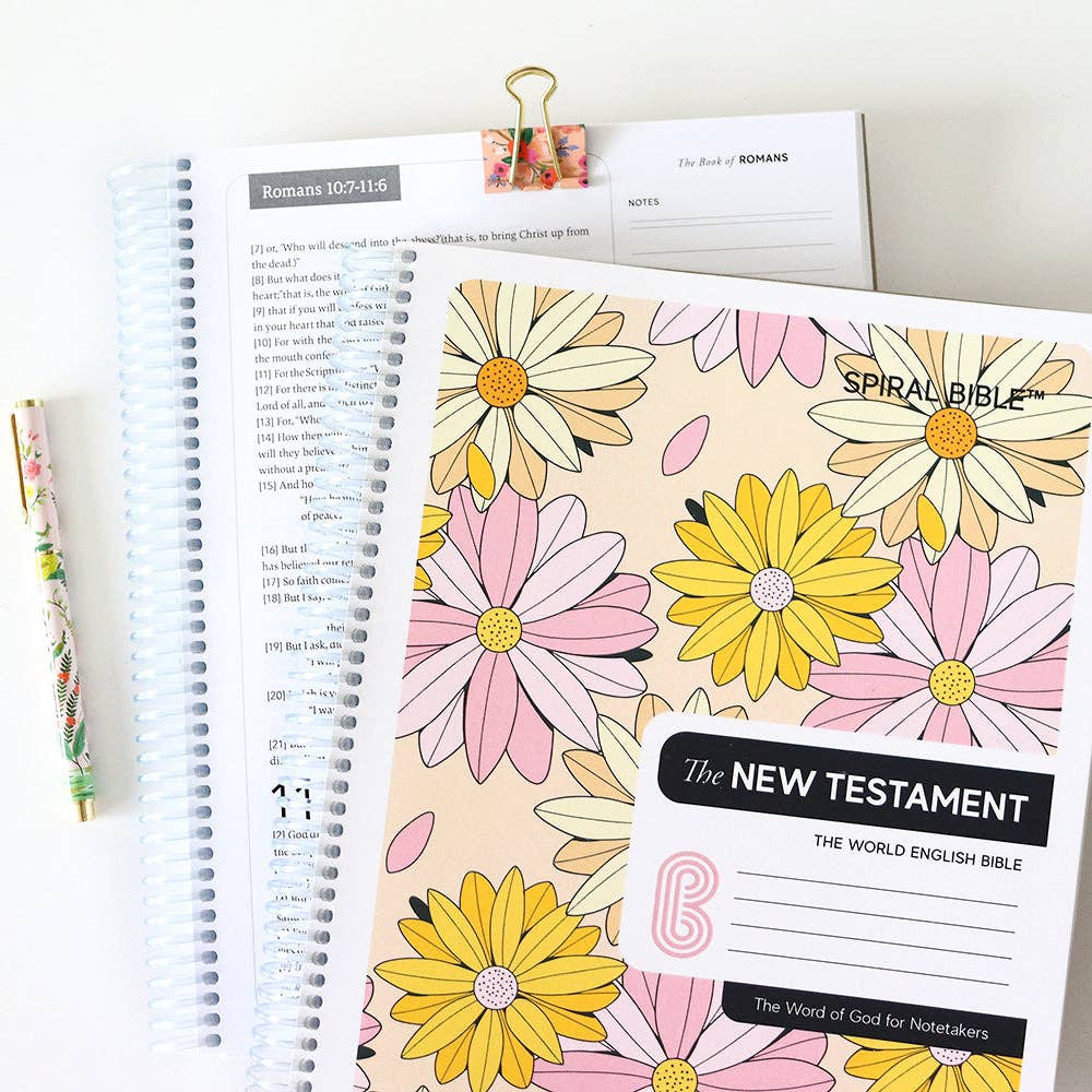 Spiral Bible™ - WEB - New Testament - Daisies