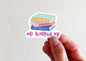 All Booked Up Vinyl Sticker