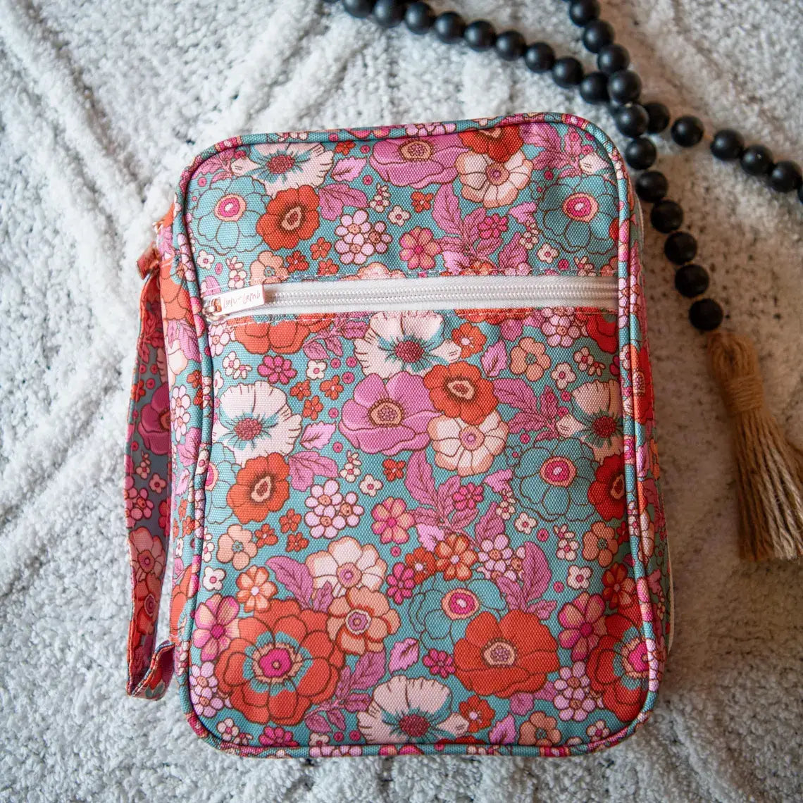 Floral Women's Crossbody Bible Cover