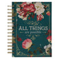 All Things are Possible Teal Wirebound Journal