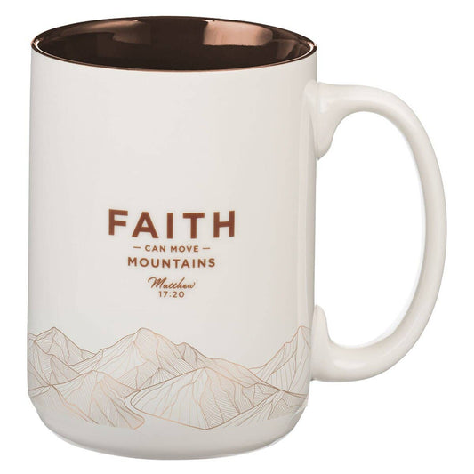 Mug White Faith Mountains Matt. 17:20