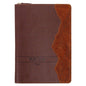 Journal Classic Zip Brown Faith Mountains Matt. 17:20