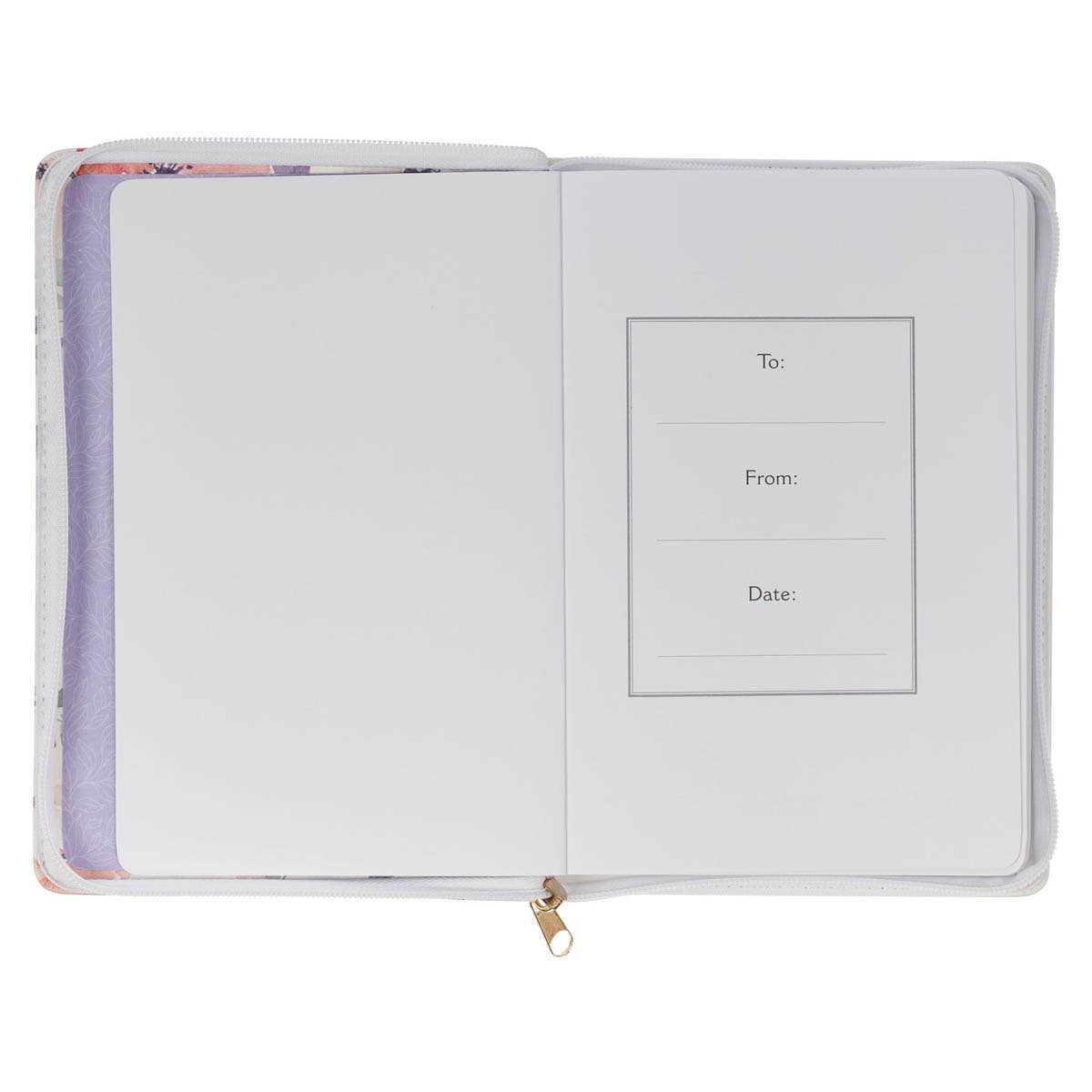 Journal Classic Zip Floral Love Is Patient Love Is Kind