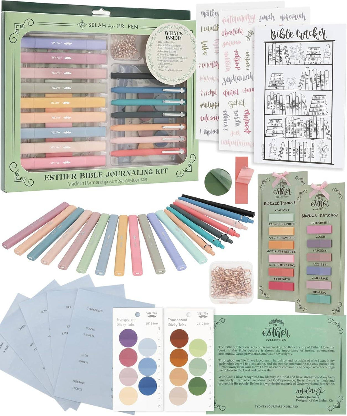 Esther Bible Journaling Kit With Bible Tracking Sticker