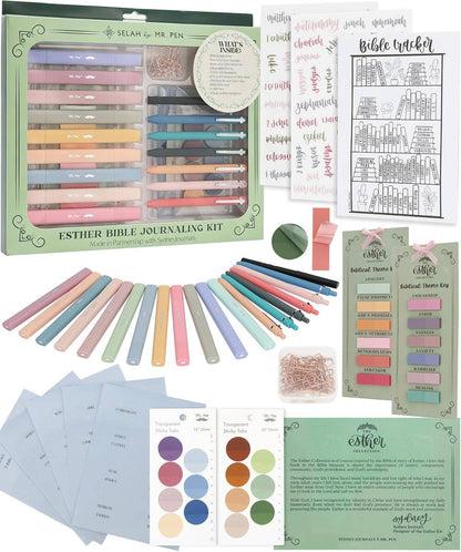 Esther Bible Journaling Kit With Bible Tracking Sticker
