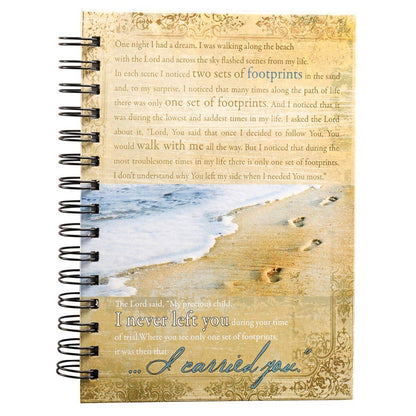 Journal Wirebound Beach Footprints
